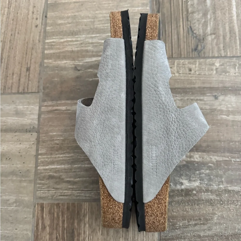 BIRKENSTOCK ARIZONA NUBUCK LEATHER DESERT BUCK WHALE GRAY Men’s size 12